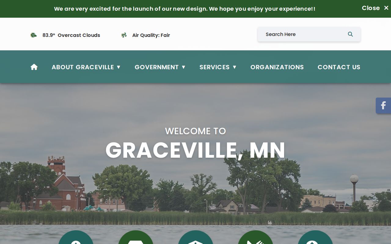 Graceville city website listing City Hall services for Graceville and Big Stone County warrant questions